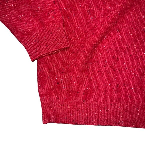 JOS A BANK Men’s 1/4 Zip Red Lambs’ Wool Pullover Size XXL - Picture 3 of 8
